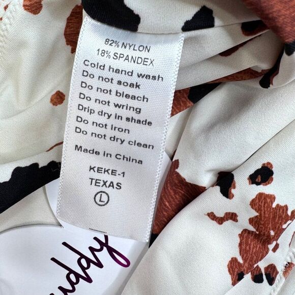 BuddyLove Keke Texas Square Neck One Piece Swimsuit Large NEW - Picture 9 of 14